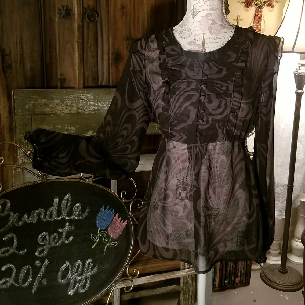 Elle Back Tie Blouse